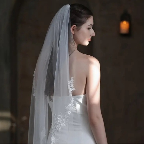 Exquisite Lace-Edged Cathedral Veil - Ultimate Bridal Elegance ✨ main image 4